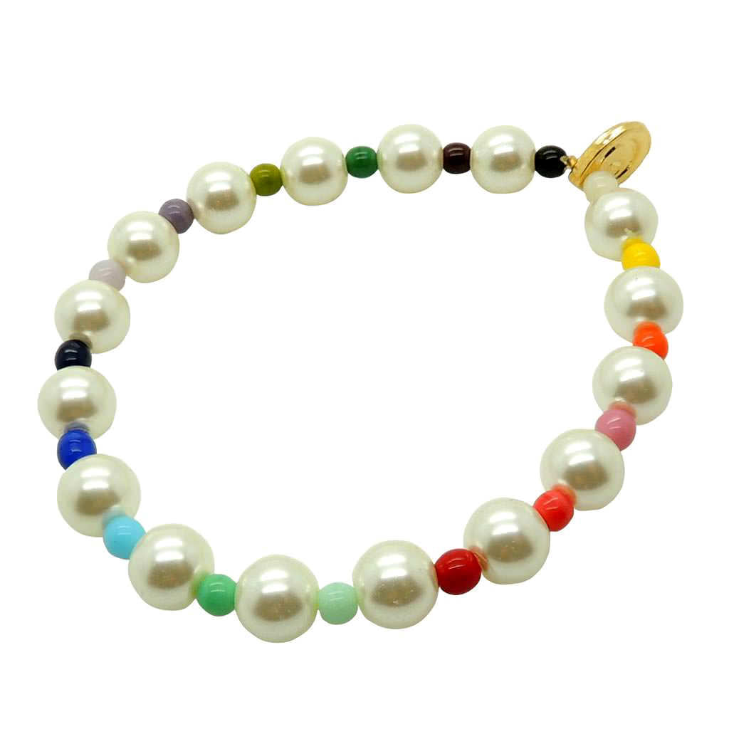 Glass on sale pearl bracelet