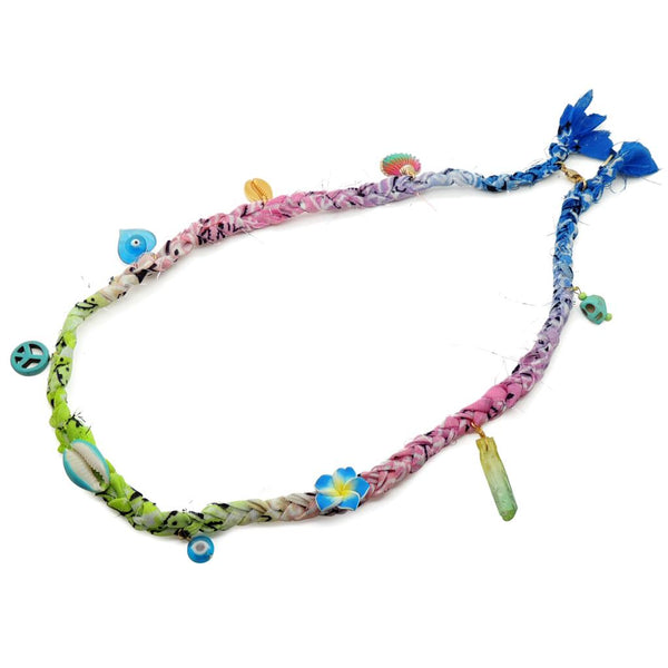 Cowrie Shell Charm Glass Bead Bracelet | Dana Levy Ltd